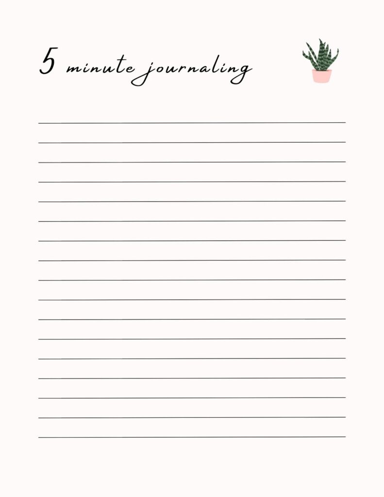 Free Printable Journal Worksheets