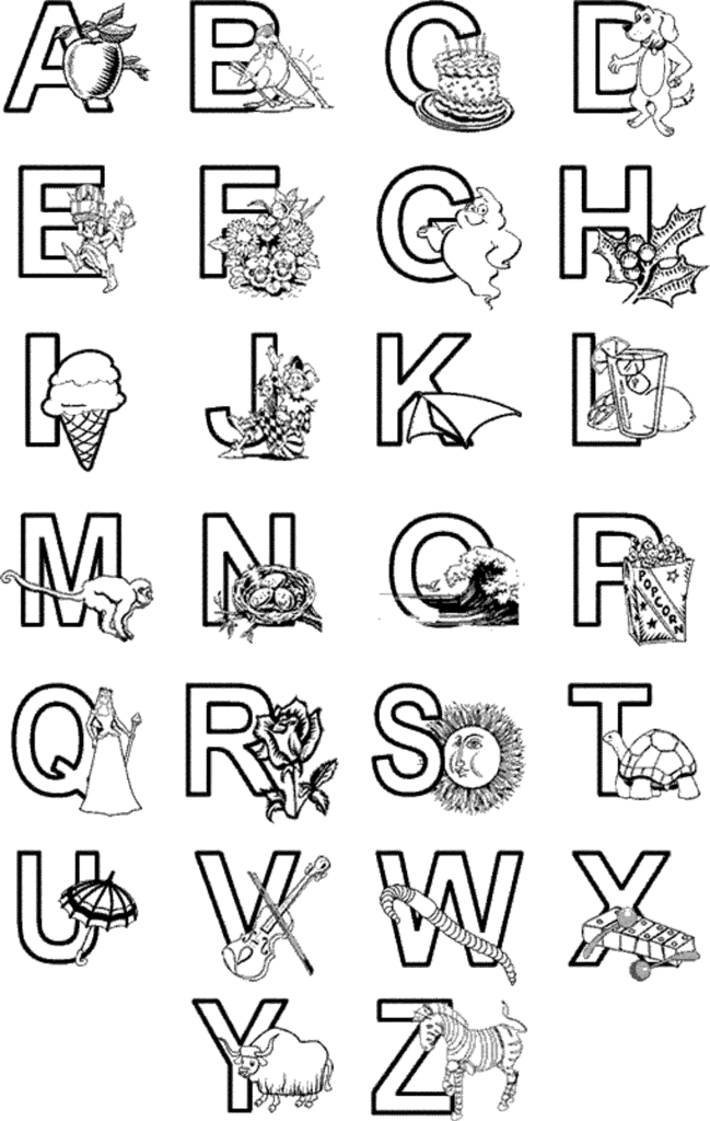Abc Coloring Worksheets For Preschoolers