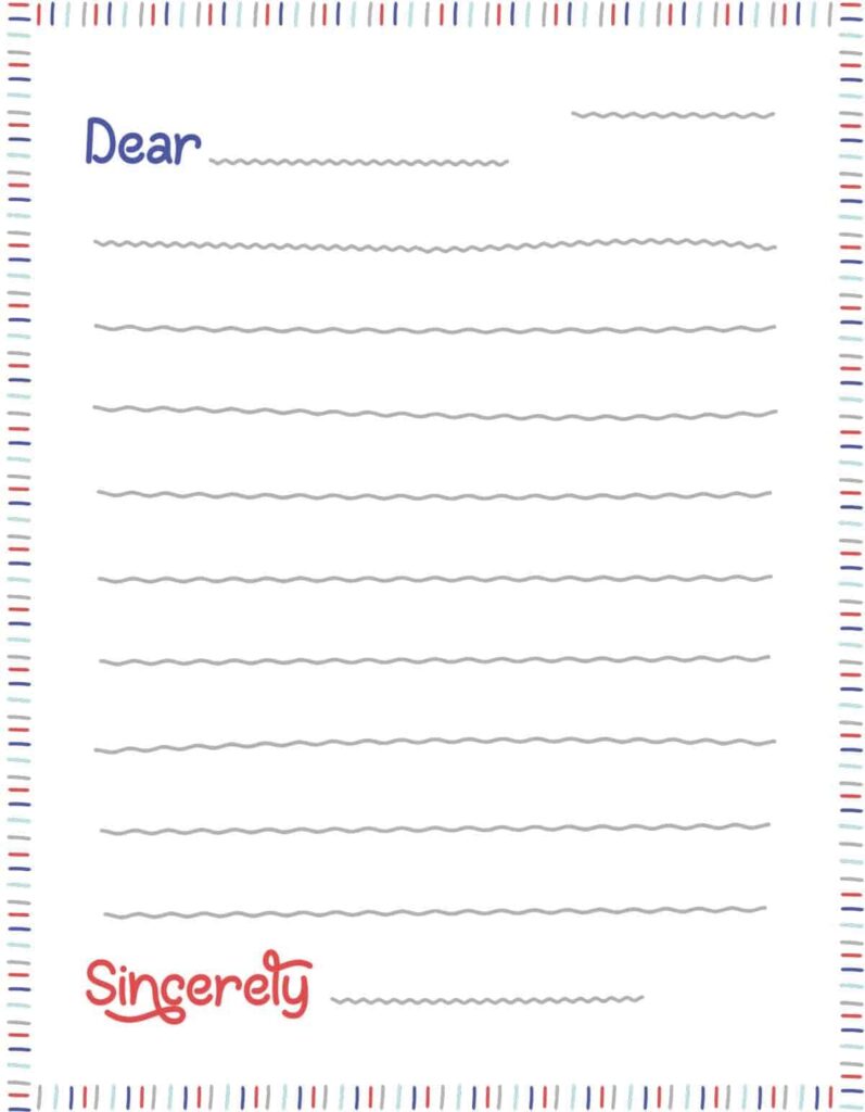 Free Letter Template For Kids A Fun Activity Skip To My Lou