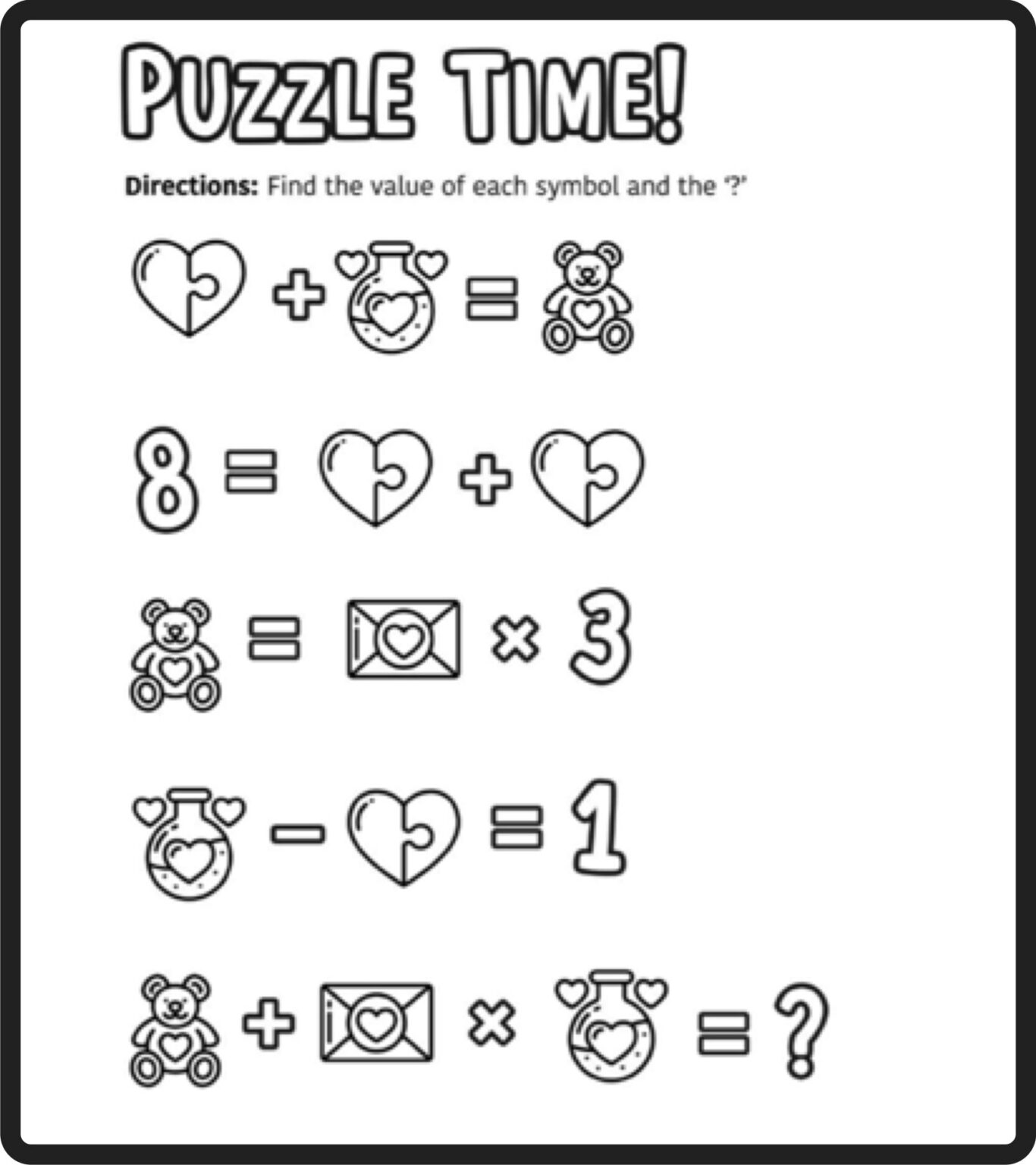 Free Print Math Riddle Worksheets - Printable Worksheets