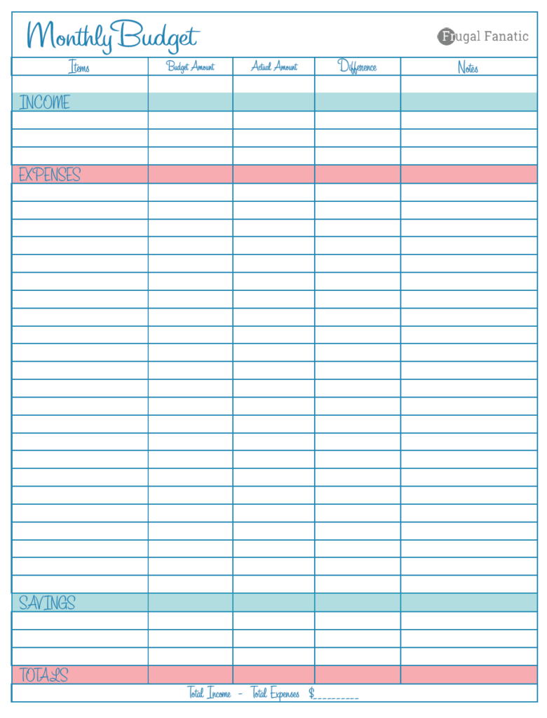 Free Monthly Budget Template Instant Download Monthly Budget Worksheet Monthly Budget Printable Budgeting Worksheets