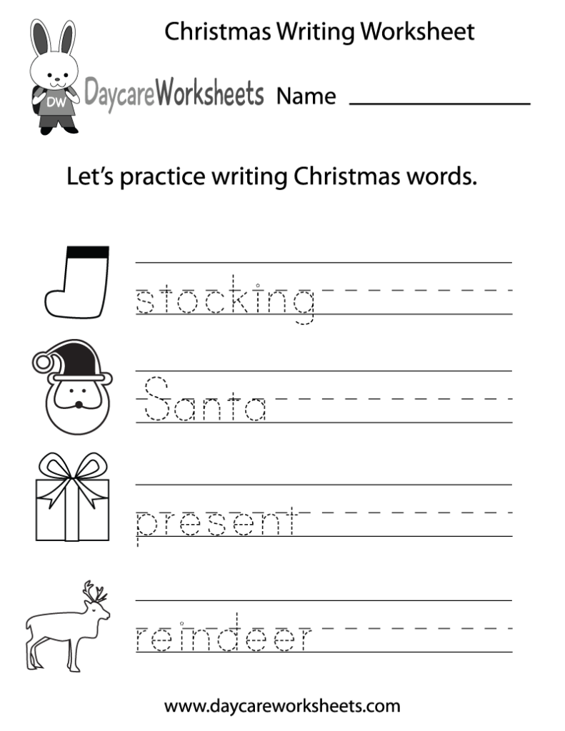 Free Preschool Christmas Writing Worksheet Preschool Christmas Worksheets Christmas Worksheets Christmas Writing