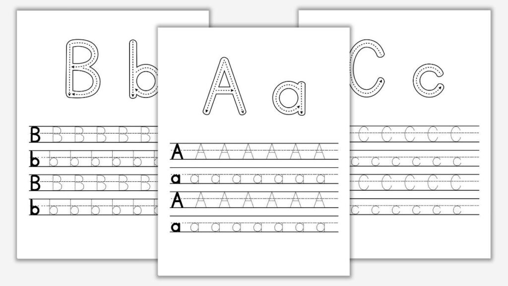 Alphabet Writing Practice Sheets Printable Alphabet Tracing Worksheets Pdf