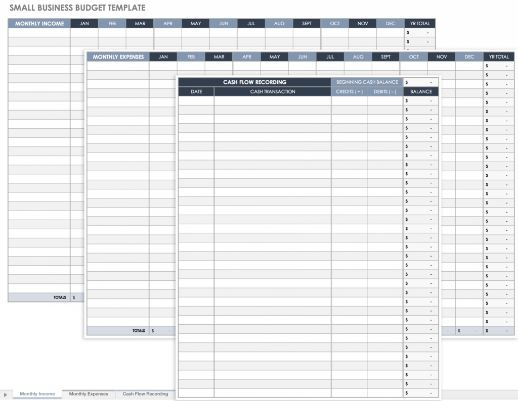 Free Small Business Budget Templates Smartsheet