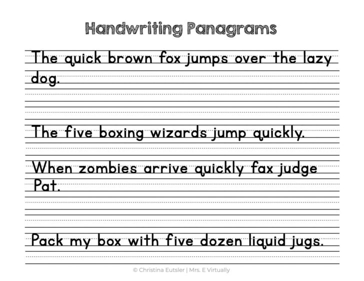 2nd Grade Handwriting Worksheets Printable - Printable Worksheets