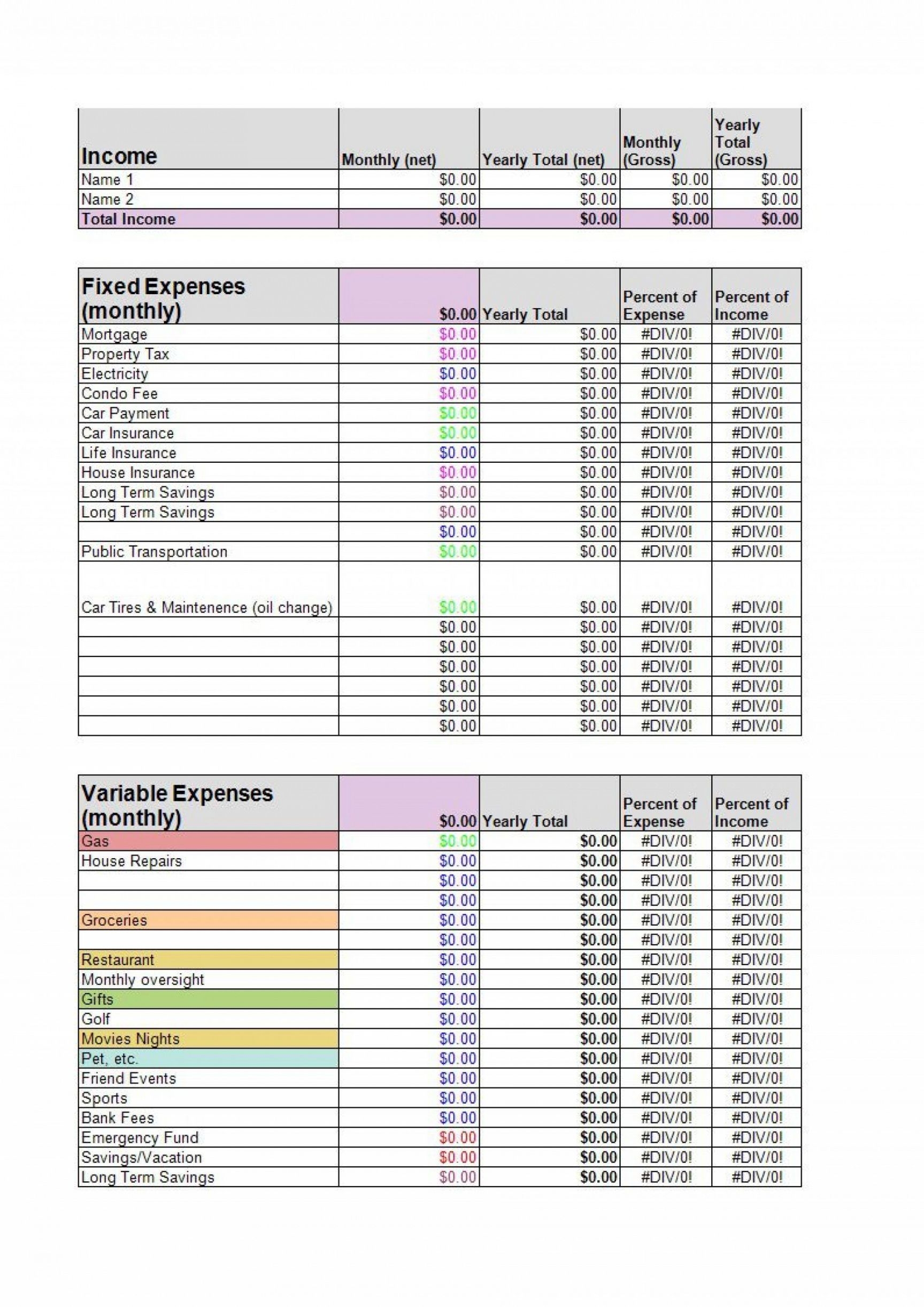 Get Our Image Of Condominium Budget Template For Free Simple Budget Template Budget Template Excel Budget Template