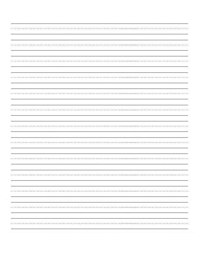 Blank Printable Handwriting Practice Sheet