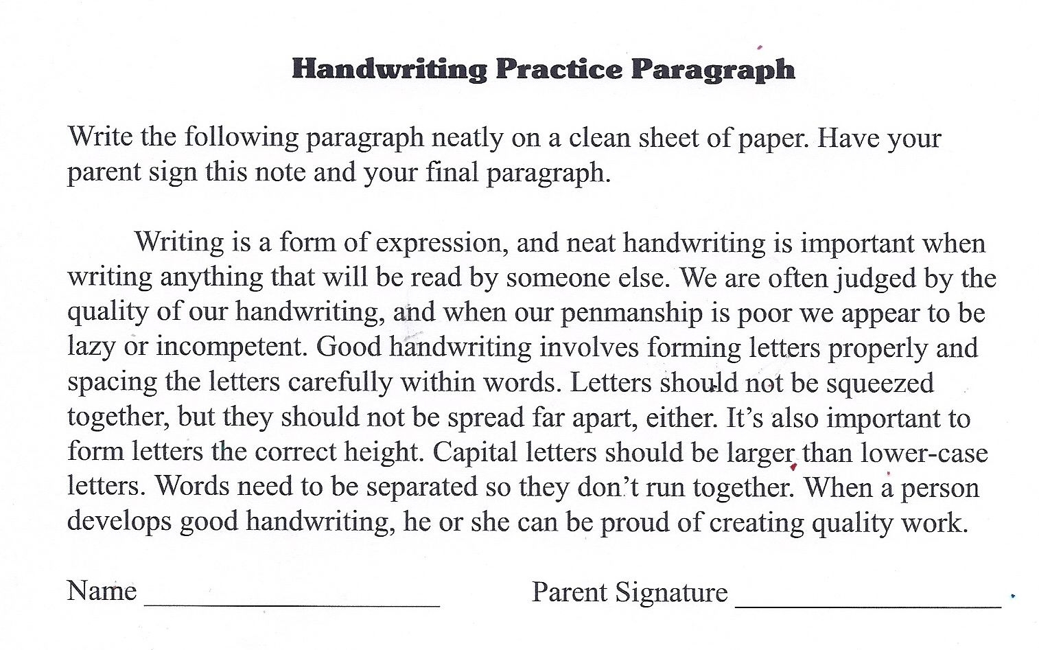Handwriting Practice Paragraph I Found This On Www lauracandler Nice Handwriting Handwriting Practice Handwriting Practice Paper