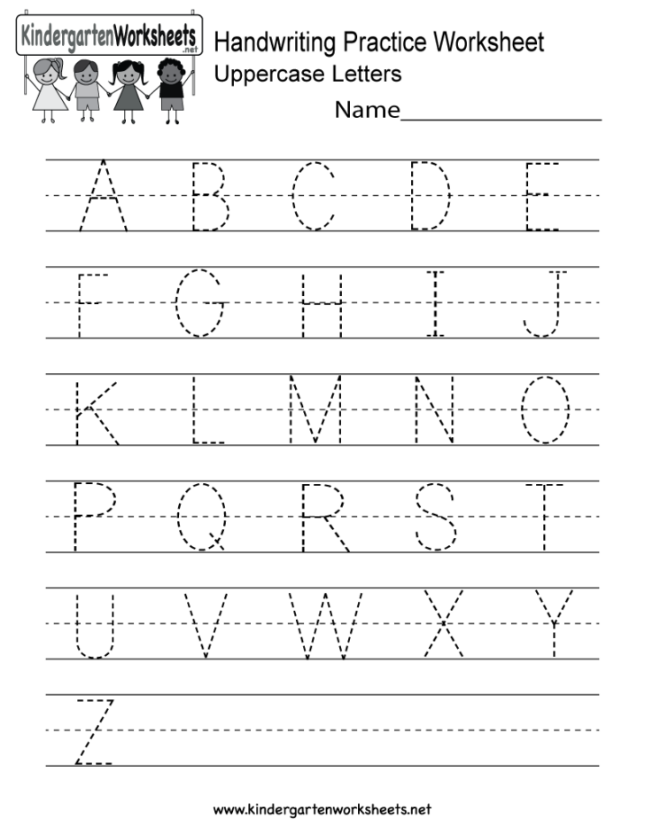 Printable Writing Practice For Kindergarten Printable Worksheets