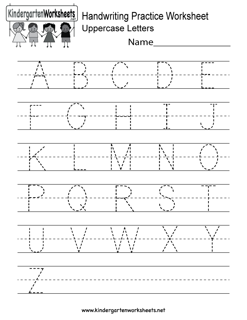 Handwriting Practice Worksheet Free Kindergarten English Worksheet For Kids
