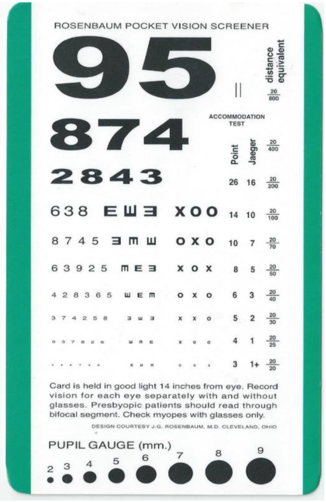 Rosenbaum Eye Chart Pdf Printable Printable Worksheets