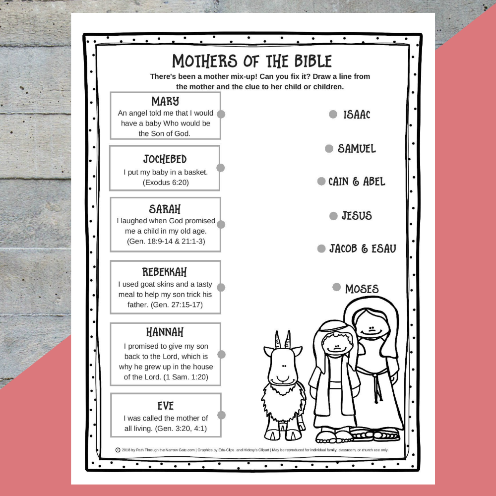 Mary Mother Of God Printable Worksheets
