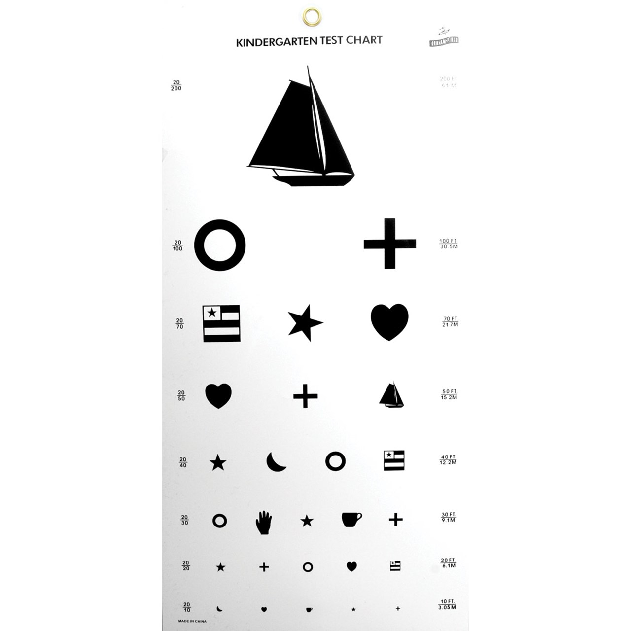 Printable Eye Chart With Shapes - Printable Worksheets
