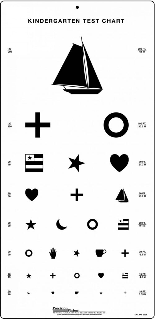 Children's Eye Chart With Pictures