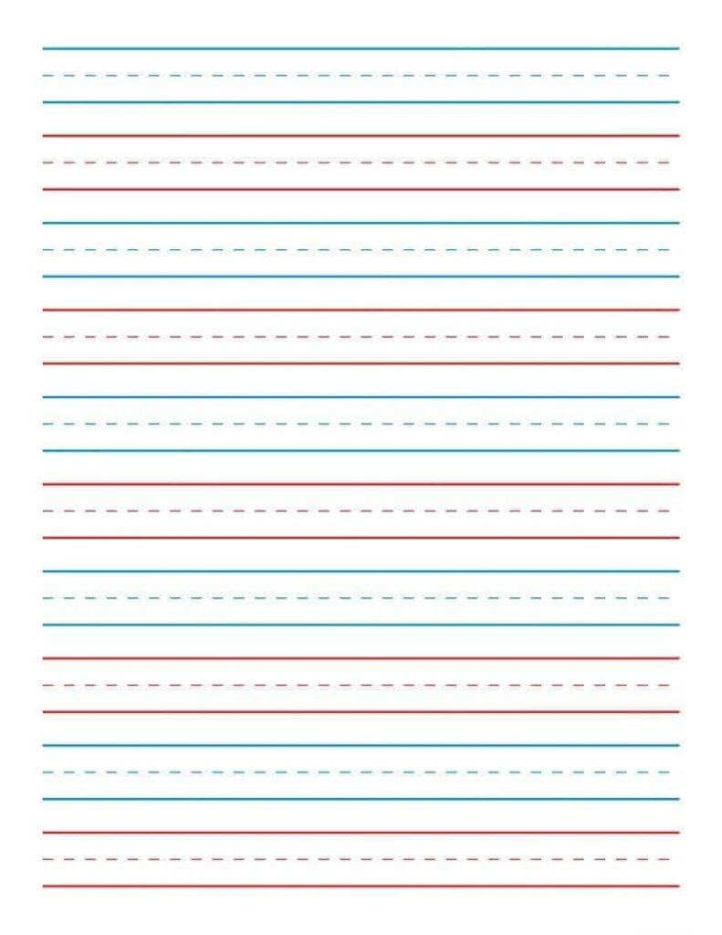 Free Printable Preschool Writing Paper