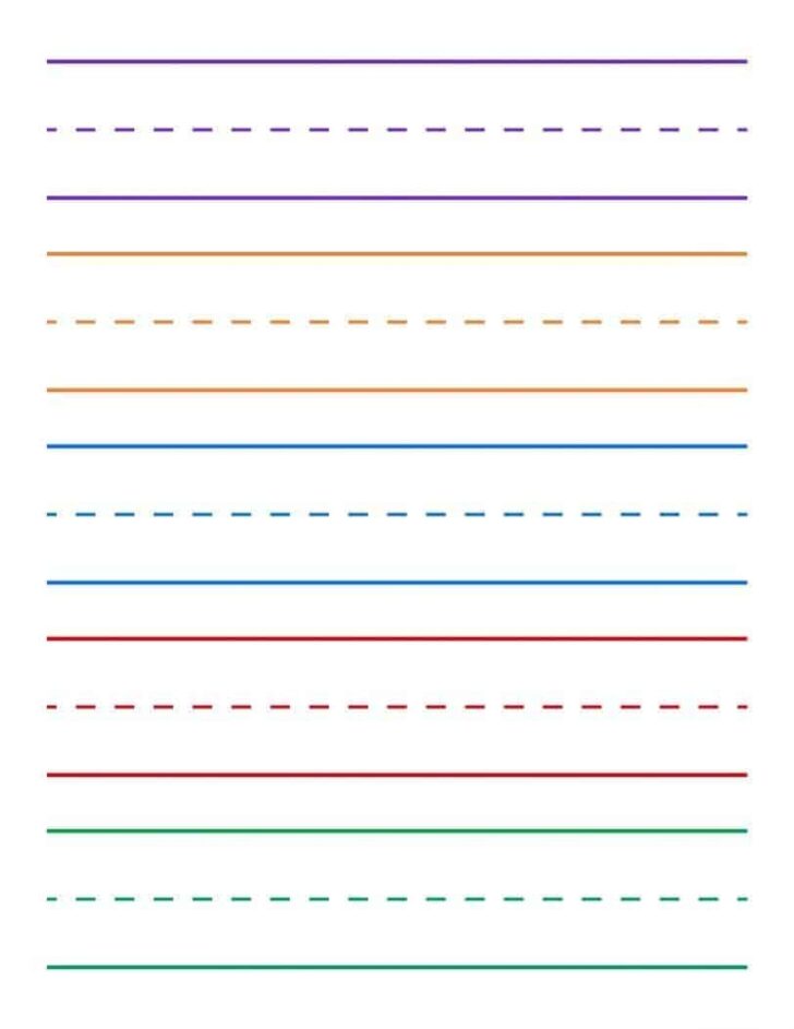 Kindergarten Printable Writing Paper Pdf - Printable Worksheets