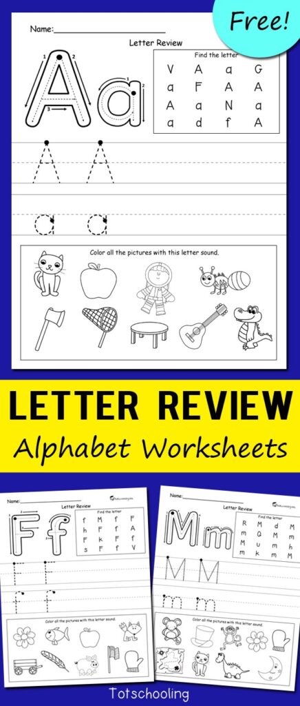 Letter Review Alphabet Worksheets Totschooling Toddler Preschool Kindergarten Educational Printables