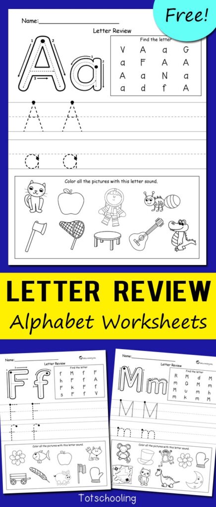 Pre K Alphabet Worksheets Free