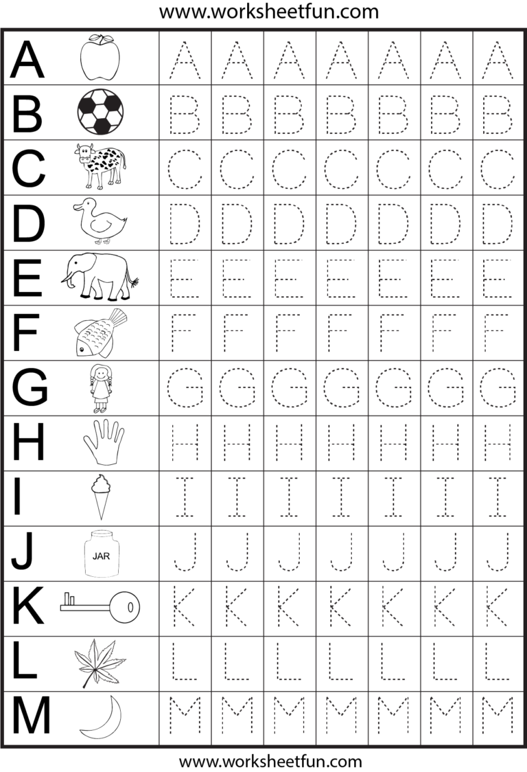 Preschool Worksheets Alphabet Pdf Free Download