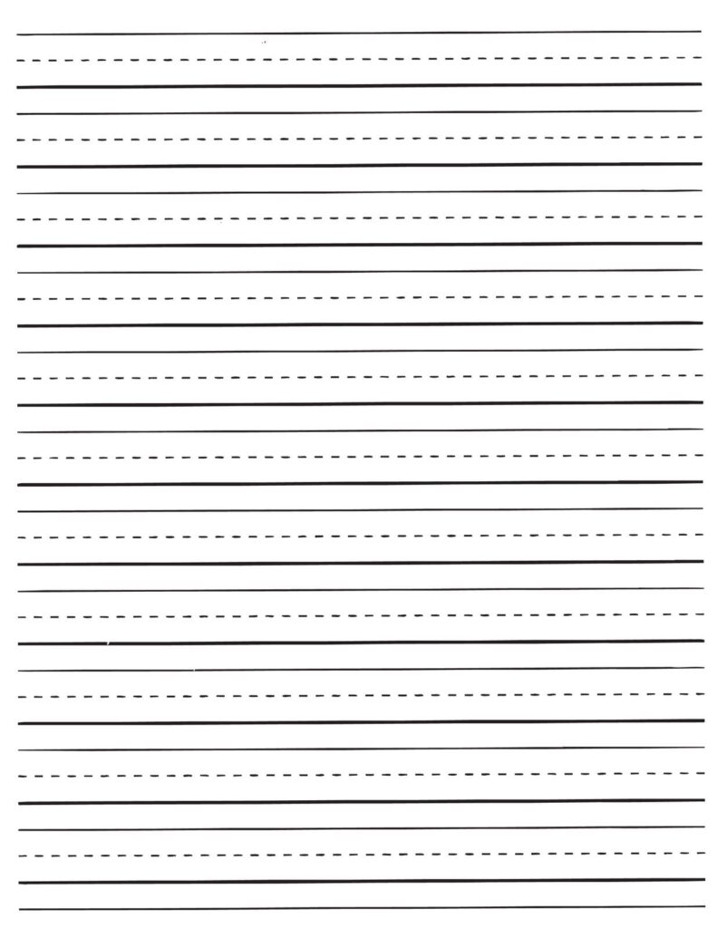 Lined Paper Template Handwriting Paper Writing Paper Template Handwriting Practice Paper