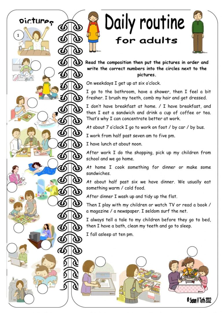 Daily Activities Worksheet For Adults Printable Worksheets Daily Activities Worksheet For Adults Printable Worksheets