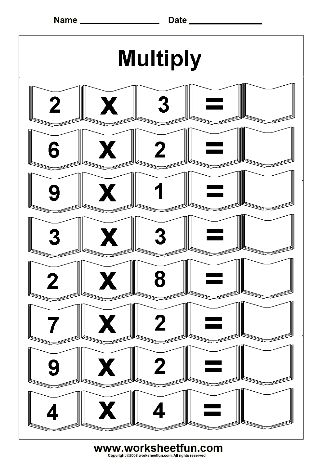 Multiplication Worksheets 1 5