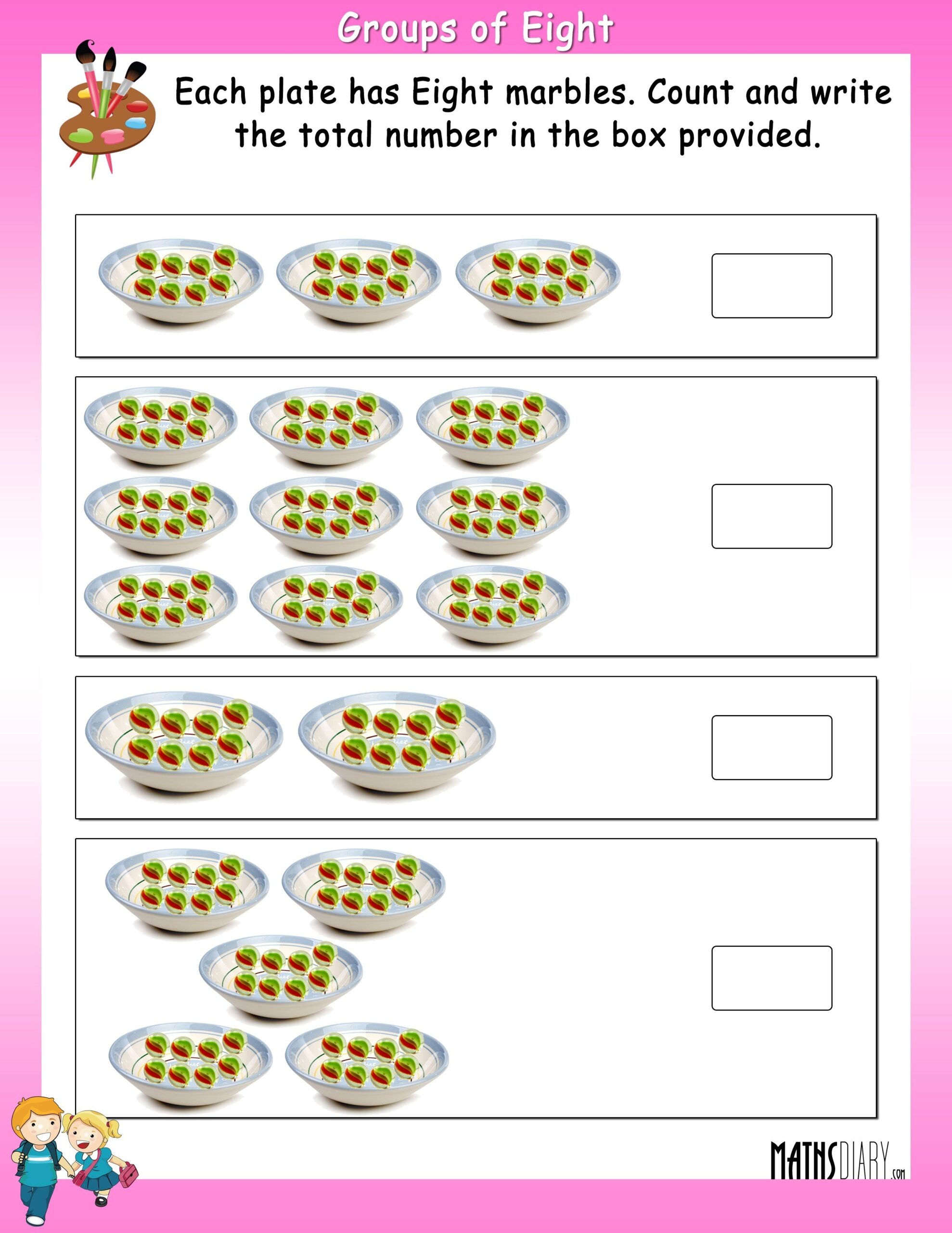 Multiplication Grouping Worksheets Grade 1