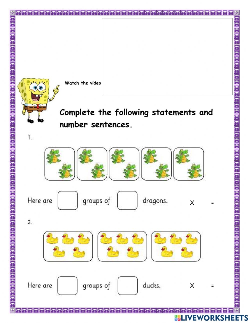 Multiplication Online Exercise For Grade 3