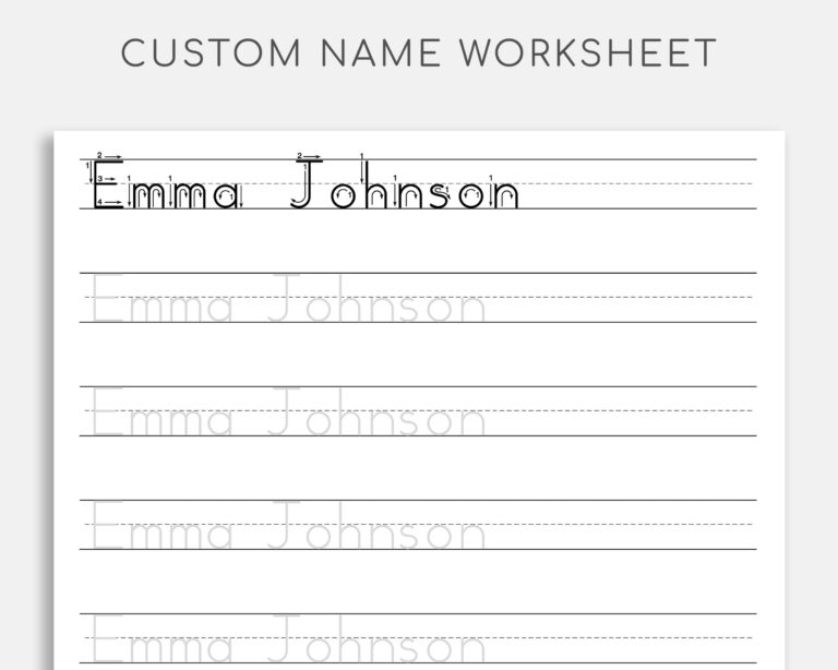 Practice Name Writing Worksheets Printable Worksheets