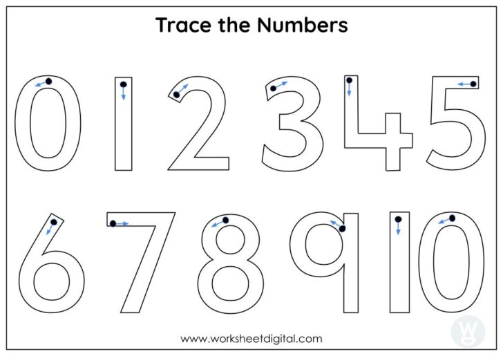 Writing Numbers 0-10 Worksheets - Printable Worksheets