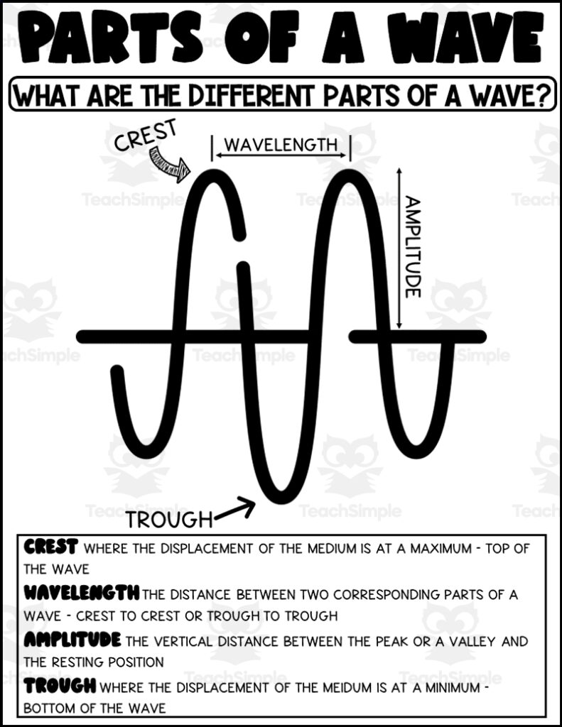 Parts Of A Wave Printable By Teach Simple