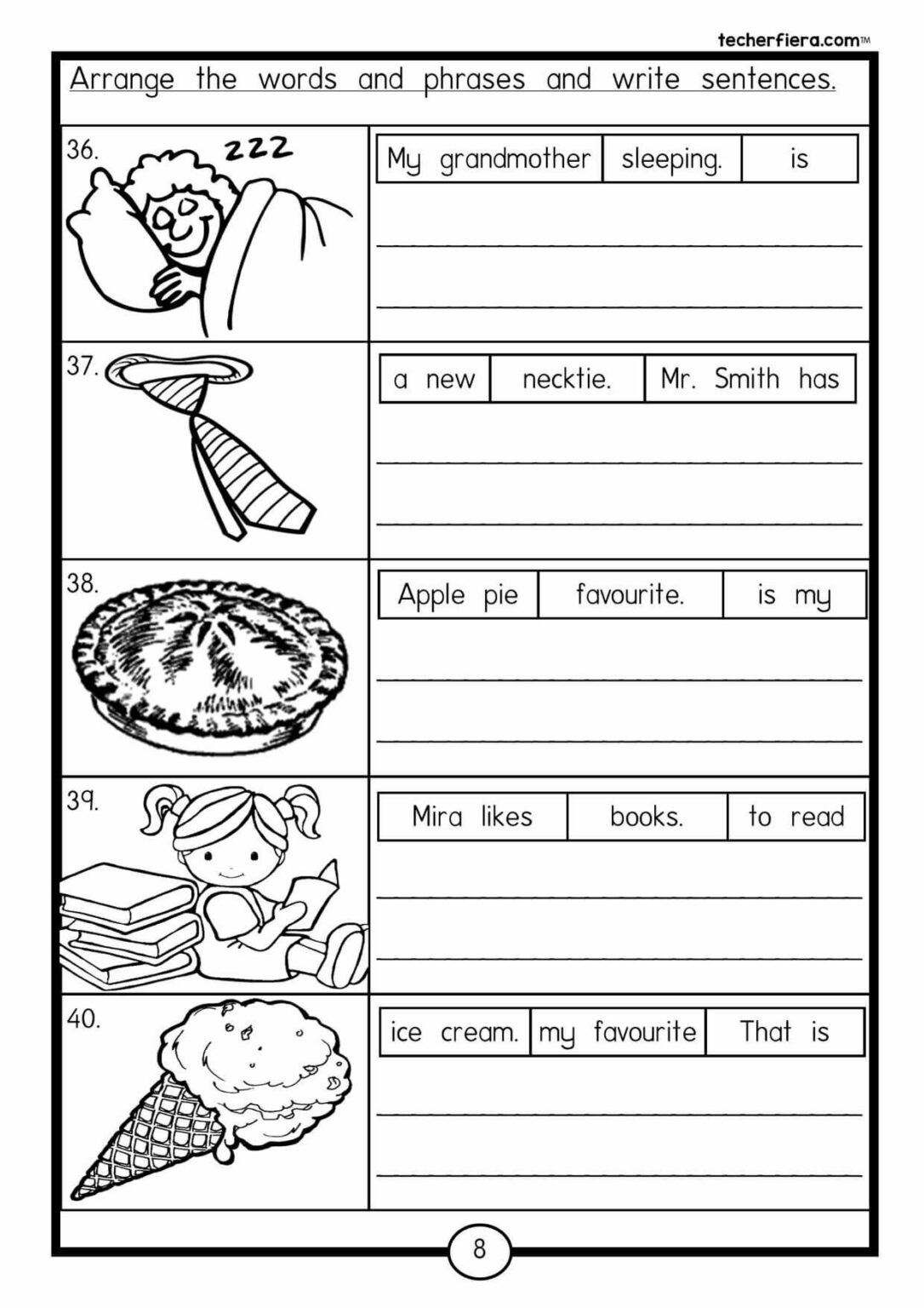 Kindergarten Writing Sentences Worksheets Pdf Printable Worksheets