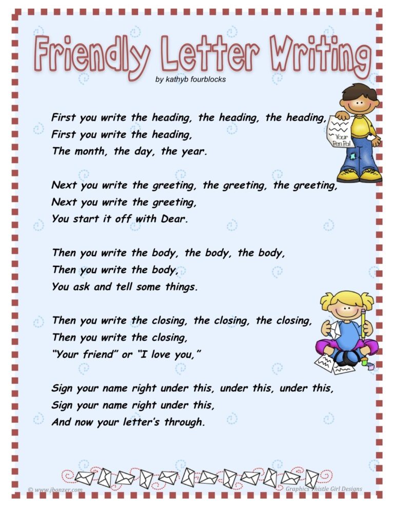 writing letters for kids printable