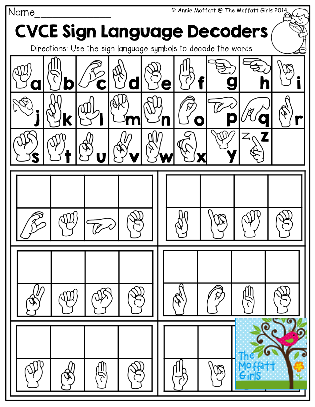 CVCE Sign Language Decoders And TONS Of Other FUN And Engaging Resources Sign Language Words Sign Language Sign Language Lessons