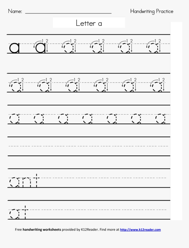 1st Grade Handwriting Worksheets - Printable Worksheets