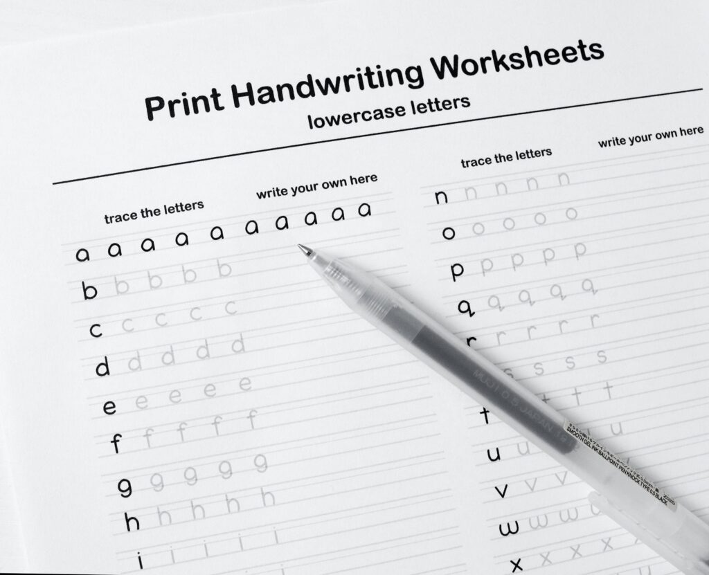 Print Handwriting Worksheets Pdf Free Uk