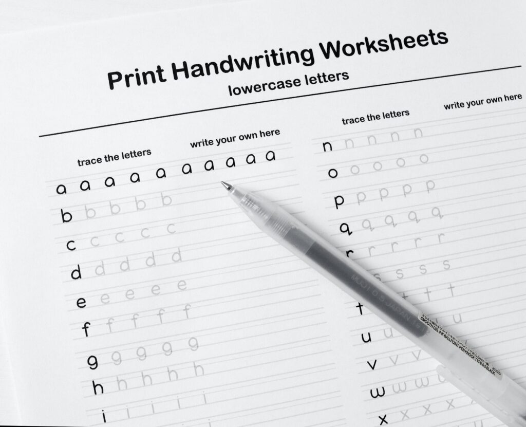 Printable Handwriting Worksheets5 Pages Letters Words And Etsy sterreich