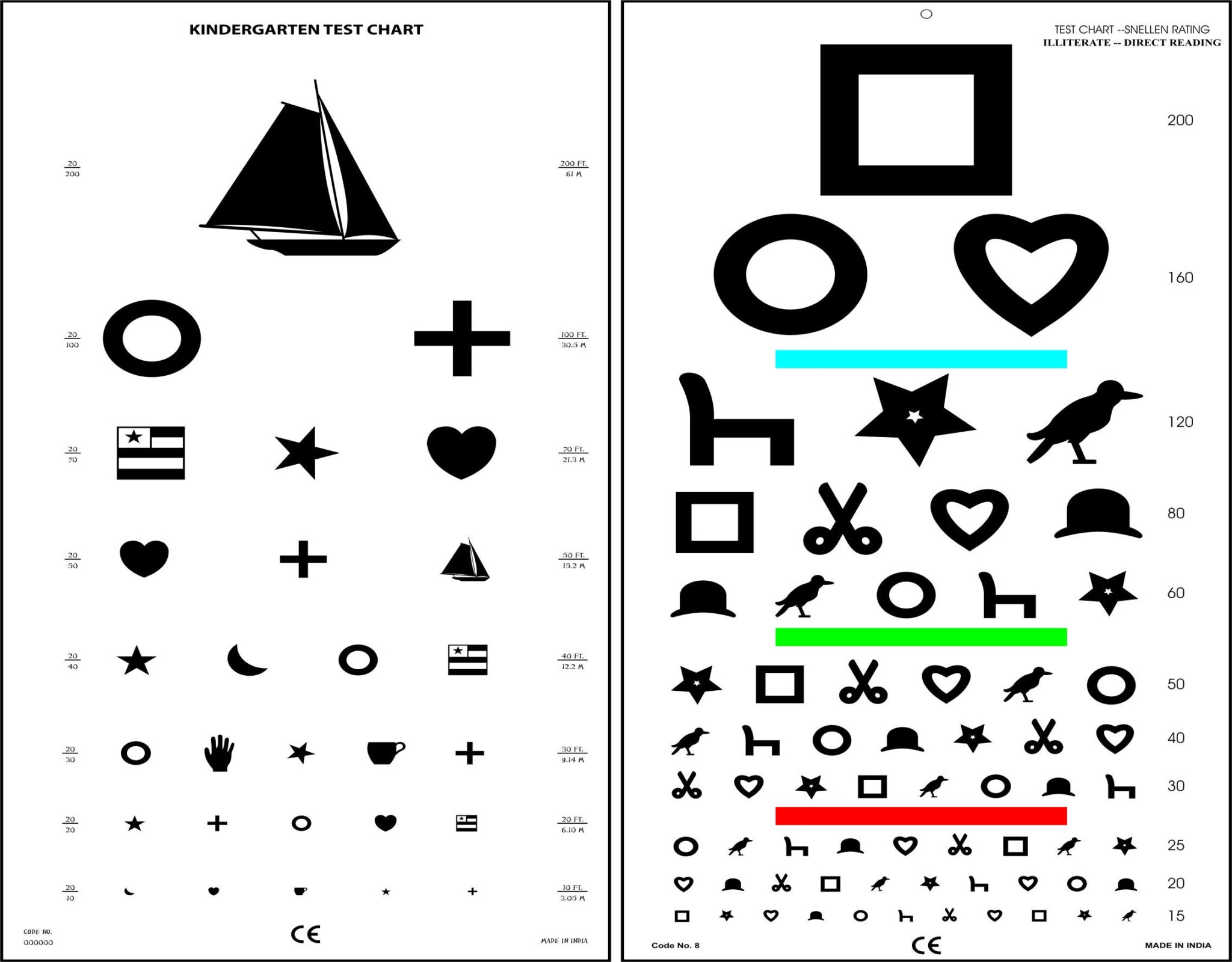 Printable Snellen Chart For Children - Printable Worksheets