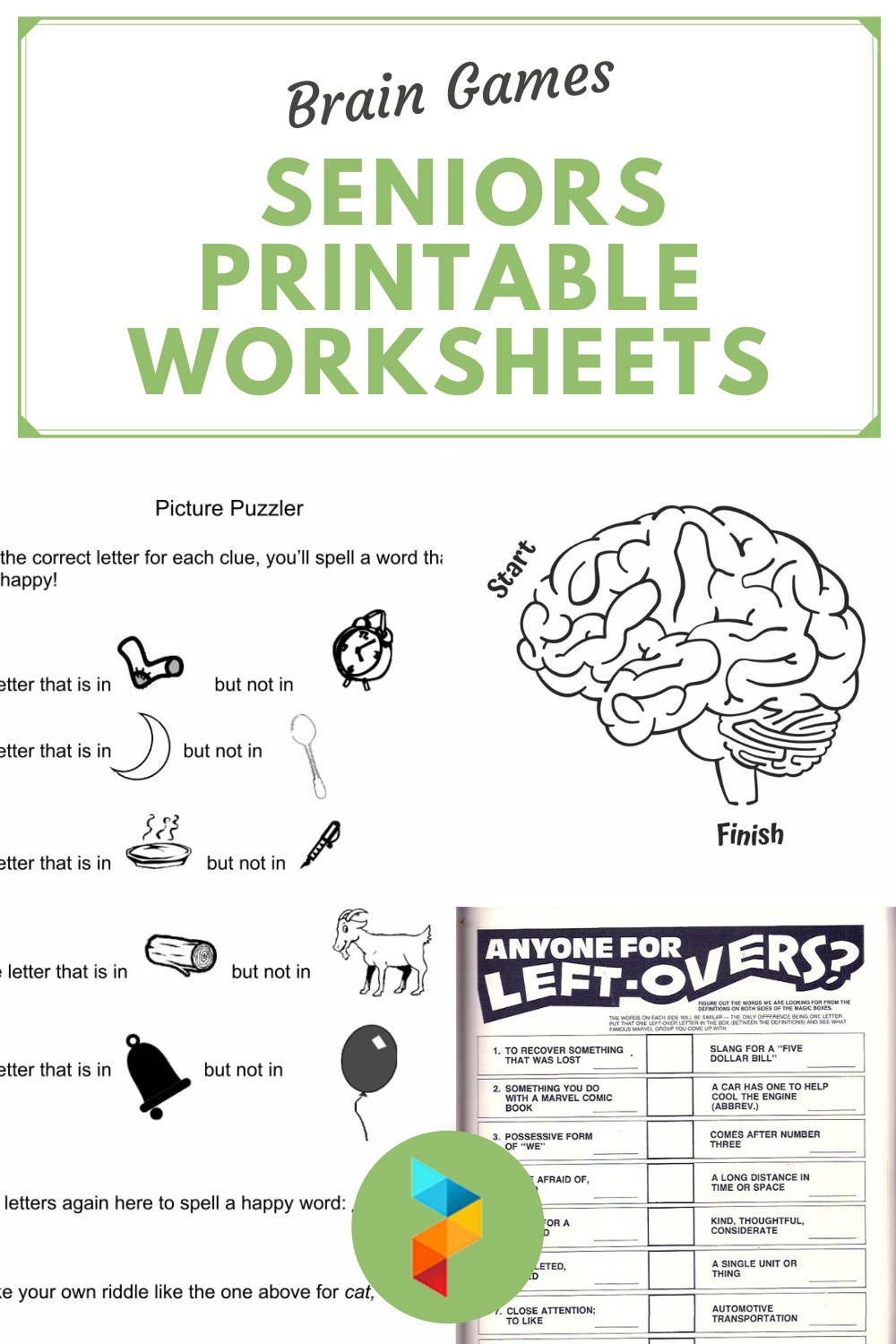 Adult Brain Games Printable Worksheets
