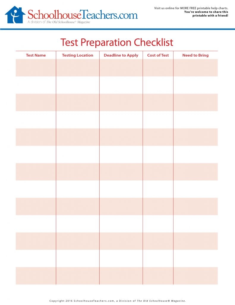 High School College Prep Worksheets SchoolhouseTeachers