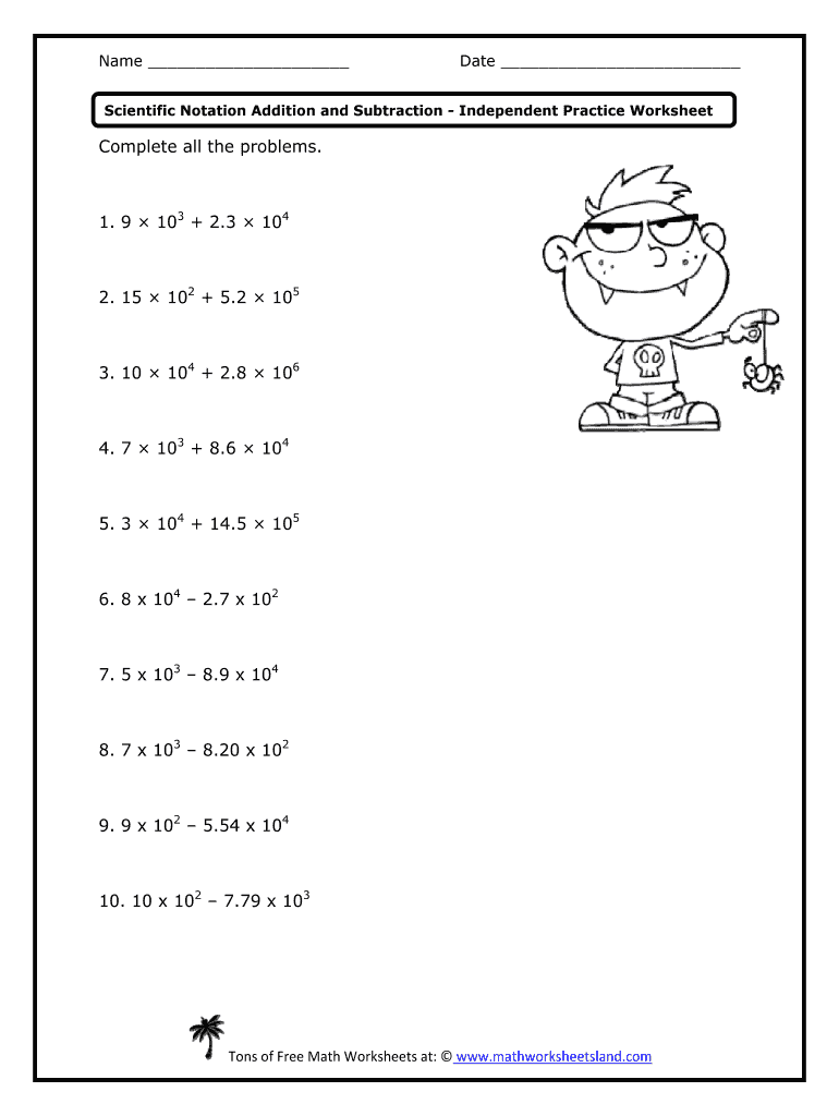 Scientific Notation Multiplication And Division Worksheets