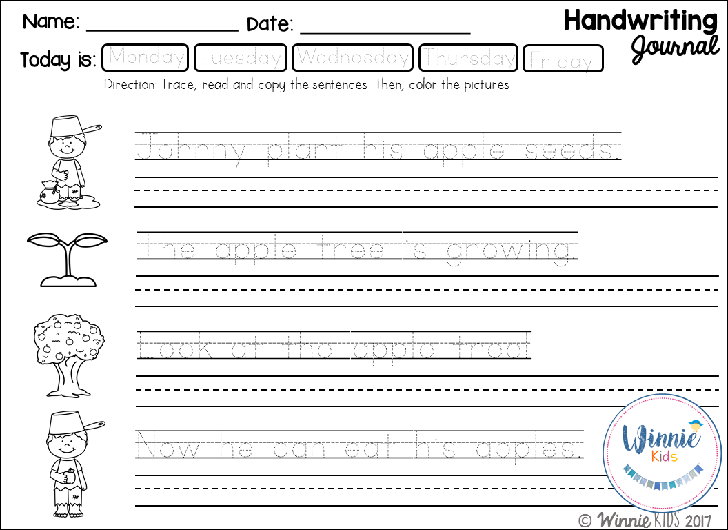September Handwriting Practice Journal Handwriting Practice Alphabet Handwriting Practice Handwriting Alphabet
