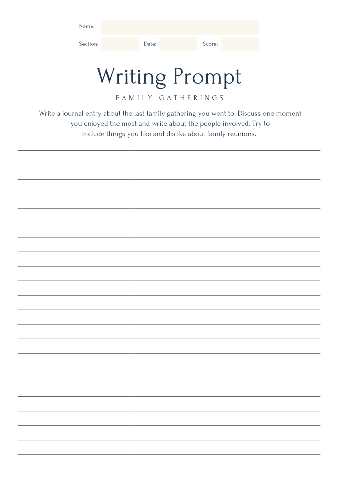 Free Journal Writing Worksheets Printable Worksheets