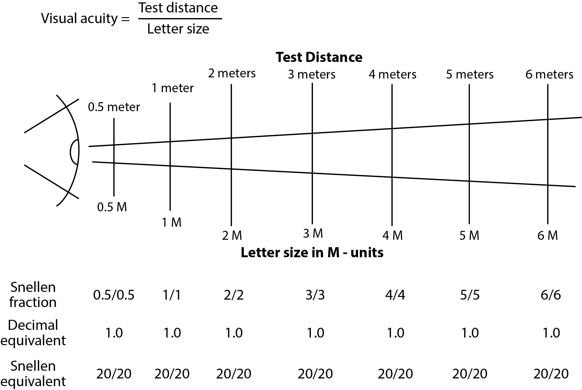 Snellen Eye Test Charts Interpretation Precision Vision