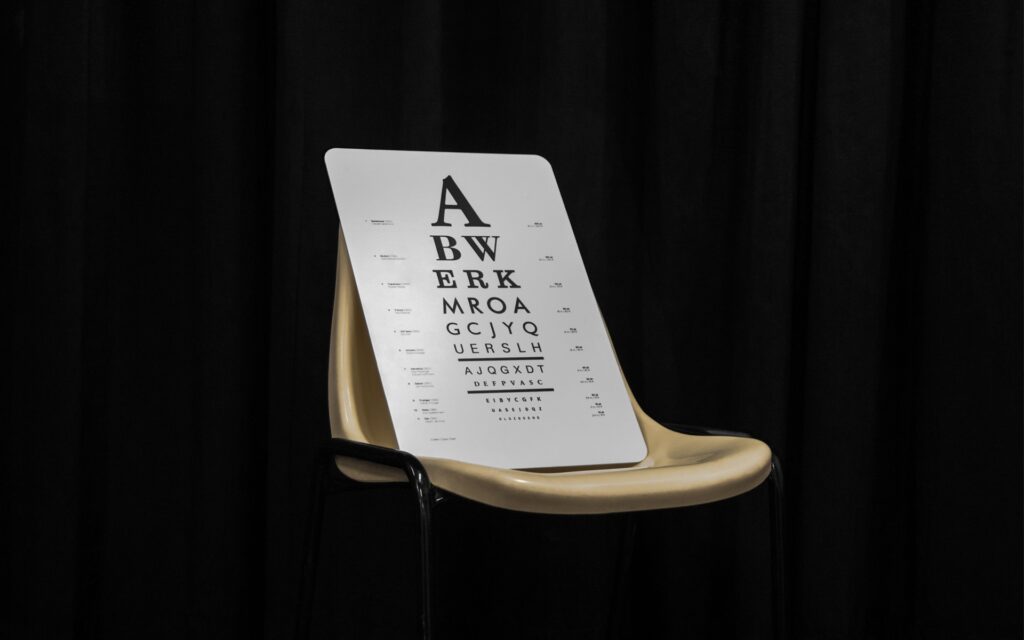 Eye Chart Font Size