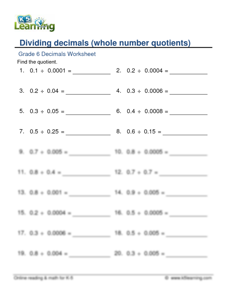 k5-learning-dividing-decimals-printable-worksheets