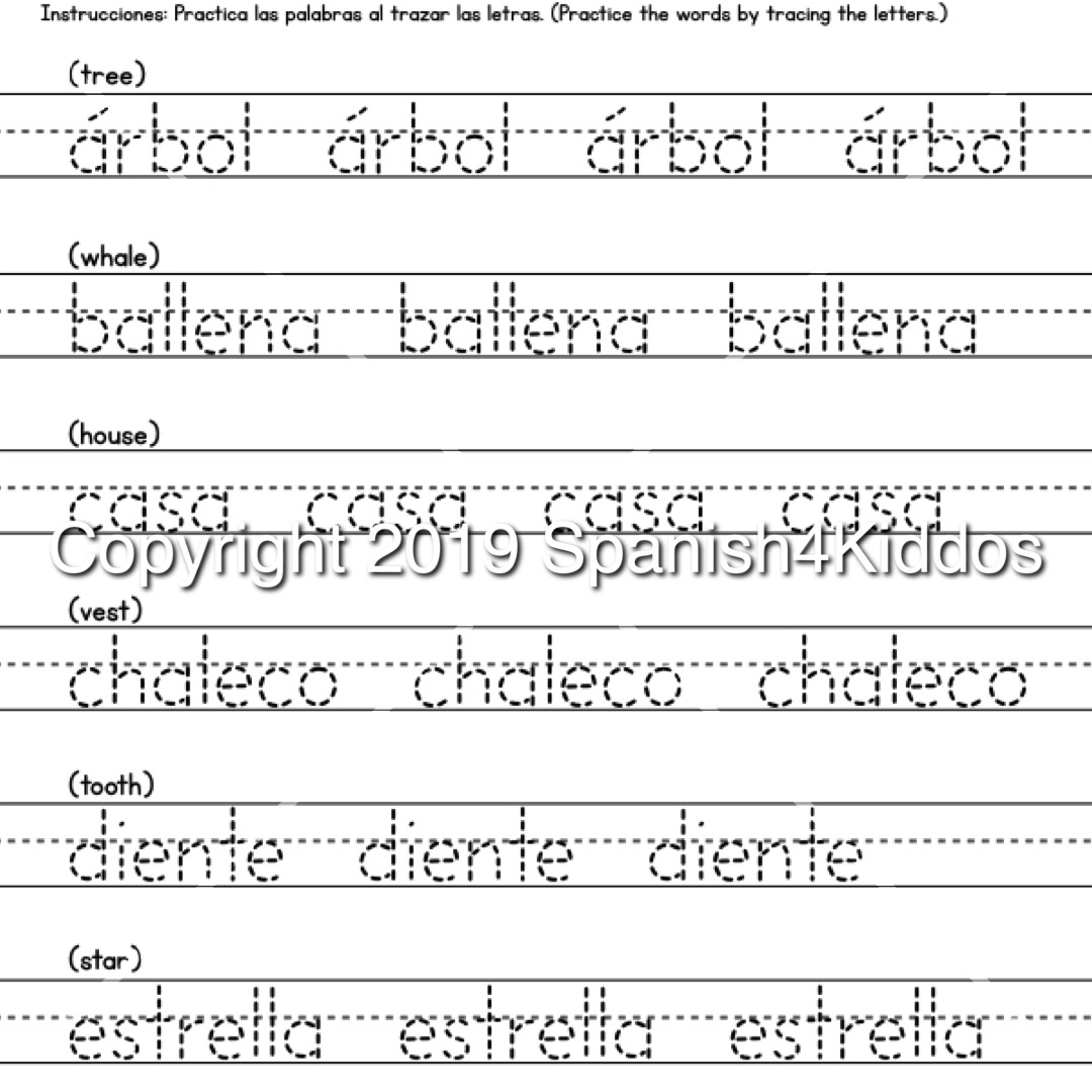 Spanish Alphabet Printable Workbook Spanish4Kiddos