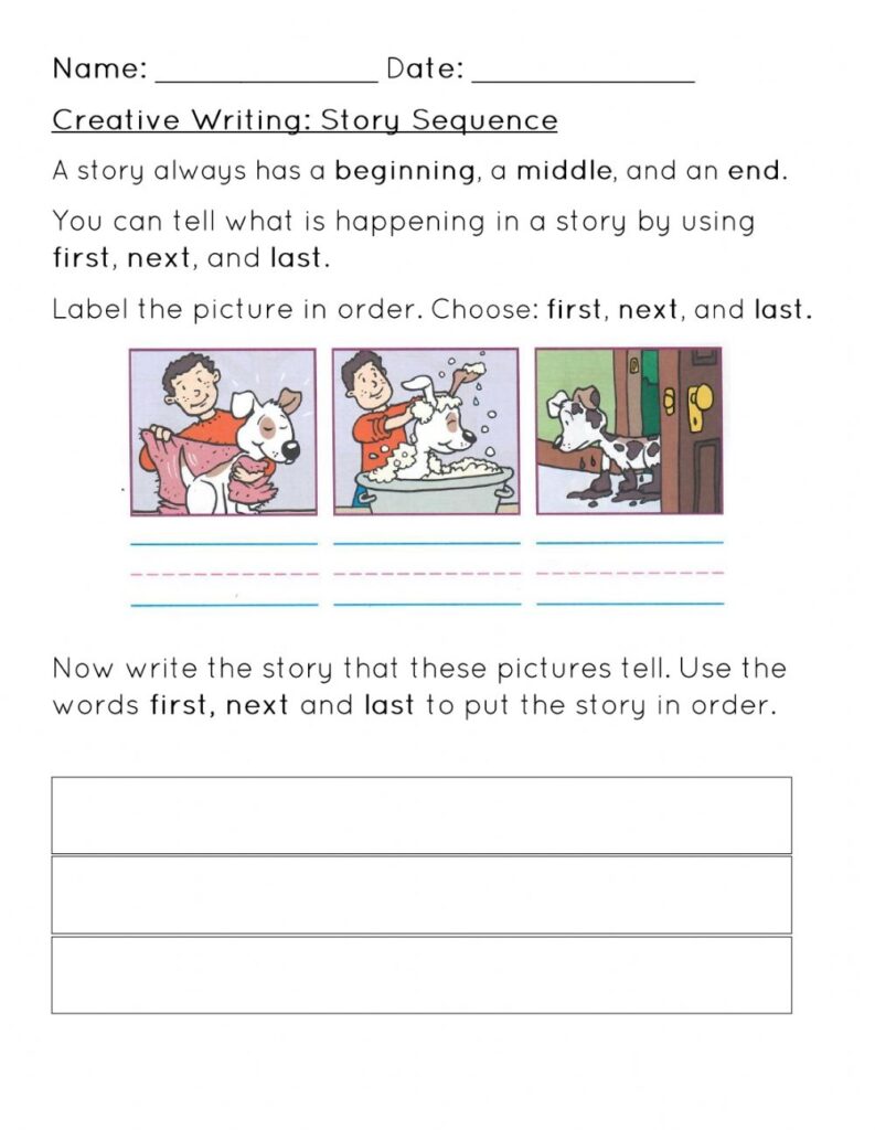 Story Sequence Worksheet Worksheet