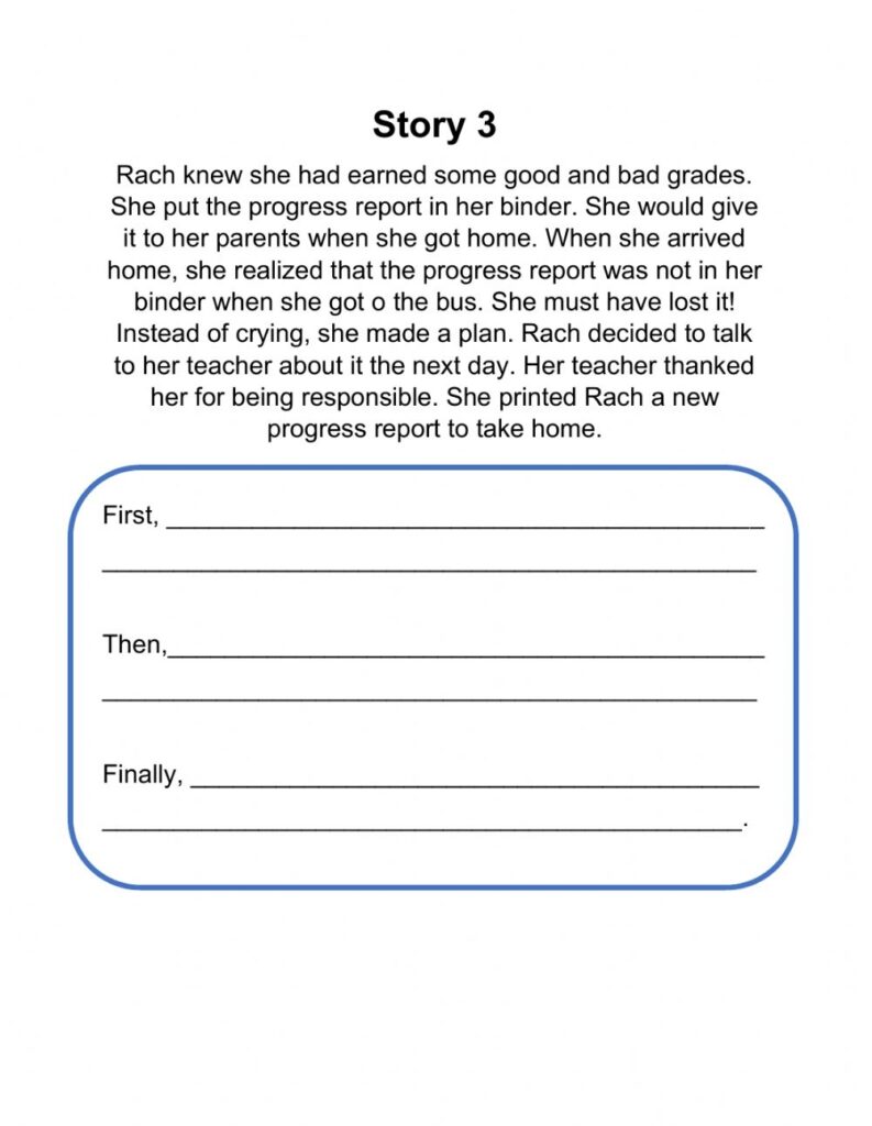 Writing Worksheets For 3rd Grade