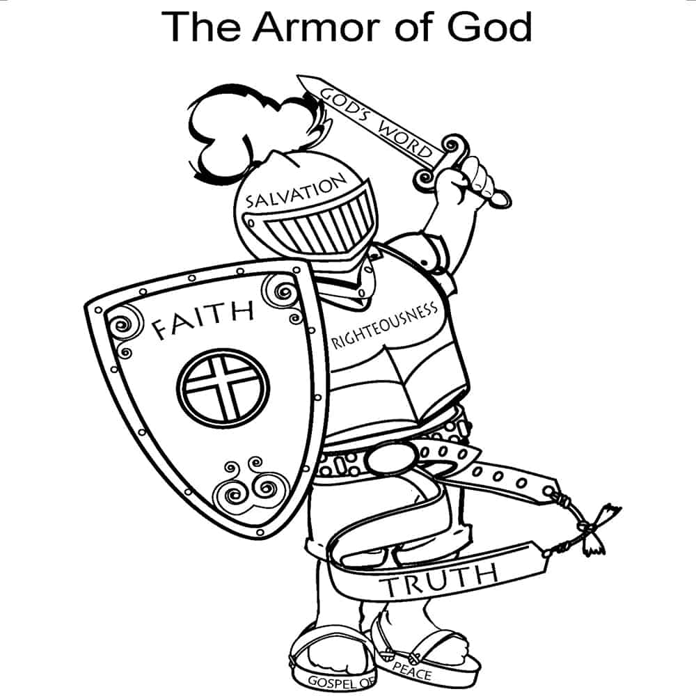 Full Armor Of God Printable Worksheets